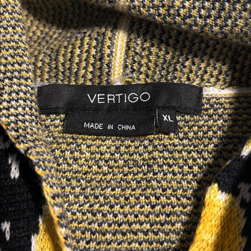 Vertigo Geometric Patterned Long Duster Cardigan - image 7